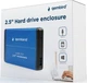 Кишеня зовнішня 2.5'' Gembird EE2-U3S-2-B (HDD/SSD, USB3.0, металевий, синій) - изображение 2