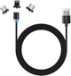 Кабель USB-MultiType 1м ColorWay Type-C/Lighting/MicroUSB, 2.4А, Magnetic, чорний (CW-CBUU020-BK) - изображение 2