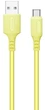 Кабель USB-Type-C 1м ColorWay, 2.4А, soft silicone, жовтий (CW-CBUC043-Y) - изображение 1