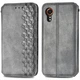 Чохол Deexe Rhombus Wallet для Samsung Galaxy Xcover 7 (G556) - Grey - зображення 1