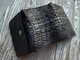 Жіночий гаманець зі шкіри крокодила N1120-Black - изображение 5