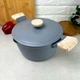Кастрюля 5.1 л Серый Алюминий для всех видов плит Panna PEPPER - изображение 1