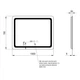 Зеркало Qtap Mideya 1000х700 с LED-подсветкой Touch, с антизапотеванием, с часами, диммером, регулировка яркости QT2078NCF10070W - изображение 2