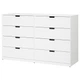 Комод Ikea (Ікея) NORDLI , Колір Білий 292.395.05 - изображение 1