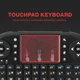 Беспроводная клавиатура пульт Mini Keyboard I8 с тачпадом, подсветкой LED и функцией аэромыши для Smart TV BOX - изображение 5