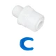 Прямой фитинг ITAL 1/4"Q x 1/8"РН (ST020-A) - изображение 1