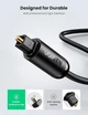 Кабель аудіо Ugreen Toslink оптичний 4 мм 1 м Black (AV122) - зображення 5