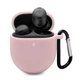 Силиконовый чехол для наушников Google Pixel Buds Pro, Hang Case, розовый, ультратонкий защитный кейс толщиной 2 мм, защита от царапин, пыли и ударов, компактный, с карабином для крепления, ArmorStandart (ARM75515) - изображение 1