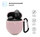 Силиконовый чехол для наушников Google Pixel Buds Pro, Hang Case, розовый, ультратонкий защитный кейс толщиной 2 мм, защита от царапин, пыли и ударов, компактный, с карабином для крепления, ArmorStandart (ARM75515) - изображение 2
