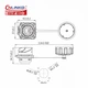 Герметичный разъем Cnlinko RJ-45, YM-24 штекер + розетка - изображение 5