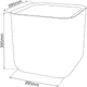 Горшок для цветов Keter Cube Planter M черный 230225 - изображение 6