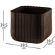 Горшок для цветов Keter Cube Planter M коричневый 229533 - изображение 7