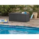 Ящик-скринька Keter Rockwood Storage Box 570 л графіт 250185 - зображення 4