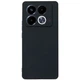 Силиконовый (TPU) чехол Deexe Matte Case для Infinix Note 40 - Black - изображение 1