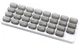 Органайзер для таблеток MBM HOME на 31 день PC-24 бело/серый (PC-24 WHITE/GRAY) - изображение 1