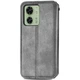 Чохол Deexe Rhombus Wallet для Motorola Edge 40 - Grey - зображення 5
