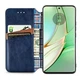 Чехол Deexe Rhombus Wallet для Motorola Edge 40 - Blue - изображение 2