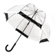 Жіноча парасолька-тростина прозора Fulton Birdcage-1 L041 Black White (Чорний білий) - зображення 3