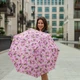 Парасолька жіноча механічна Fulton Minilite-2 L354 Pink Floral рожева - изображение 4