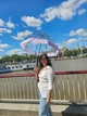 Жіноча парасолька Fulton Birdcage-2 Luxe L866 Digital Blossom (Квітка) - зображення 14