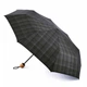 Зонт мужской Fulton G868 Hackney-2 Charcoal Check (Темно-серая клетка) - изображение 1