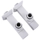 Кран SOLOMON угловой с американкой LUX 8888 1/2" CUBE WHITE 2шт - изображение 5