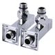 Кран SOLOMON угловой с американкой LUX 8888 1/2" CUBE CHROM 2шт - изображение 5