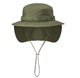 Панама тактическая Helikon-Tex Универсальная с хвостом M Олива BOONIE HAT - POLYCOTTON RIPSTOP - OLIVE GREEN (KA-BON-PR-02-B04-M) - изображение 2