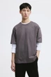 Футболка H&M Loose Fit XXL темно сірий 1003662053 - зображення 1