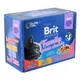 Упаковка влажного корма для кошек ассорти из 4 вкусов Brit Premium Cat pouch 12 шт*100 г - изображение 1