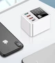 Мережевий зарядний пристрій Addap WLX-A9T+ 40W, 3 USB + USB-C, з швидкою зарядкою Quick Charge 3.0, LED дисплей - зображення 8