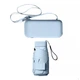 Мини-зонт Lesko 191T Blue карманный с чехлом капсулой - изображение 2