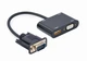 Адаптер-перехідник Cablexpert A-VGA-HDMI-02 VGA на HDMI/VGA+Аудио 3,5 - изображение 1