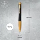 Ручка кулькова Parker URBAN 17 UKRAINE Muted Black GT BP Тризуб на торці + Слава Україні (30035_T011y) - изображение 6