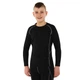 Рашгард подростковый футболка компрессионная Zelart J02 размер 3XS (110-120см) Black-Grey - изображение 3