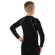 Рашгард подростковый футболка компрессионная Zelart J02 размер 3XS (110-120см) Black-Grey - изображение 4