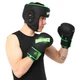 Рукавички для боксу боксерські рукавички Hard Touch Gloves 4432 Black-Green 14 унцій - зображення 6