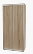 Шкаф-купе двухдверный Алекса 120*45*230 см Дуб крафт серый 2 двери ДСП - изображение 1