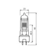 Лампа галогенная студийная Osram 64670 GCV 500W 230V GY9.5 - изображение 3