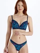 Бюстгальтер Pretty Polly Tropics LPAXT4 на кісточках з пуш ап комфортний та стильний 80D Синій (5053014914585) - изображение 2