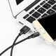 Кабель HOCO X14 USB to Micro 2A, 2m, нілон, алюмінієві connectors, Black (6957531062905) - зображення 3