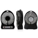 Вентилятор настольный аккумуляторный 18650 USB диаметр 10см Portable Fan Mini черный (87492724YT) - изображение 1