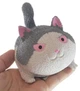 Антистрес іграшка тягучка милий товстий "Злий кіт" "Злі коти" Angry cat 10х9х7 см Сірий - зображення 2