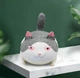 Антистрес іграшка тягучка милий товстий "Злий кіт" "Злі коти" Angry cat 10х9х7 см Сірий - зображення 10