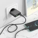 Мережевий зарядний пристрій Hoco N38, USB, Type-C, QC, PD 20W, чорний - зображення 6