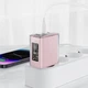 Мережевий зарядний пристрій Acefast A45 USB/2 Type-C PD QC 65W GaN рожевий - зображення 2