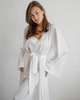 Халат шовк Армані Anetta Білий L-XL - изображение 3