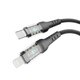 Кабель для зарядки и обмена данными USB YOKI YK-CY23 CYBER Series Type-C to Lightning 30W (3A/10V) 1.2m Черный - изображение 8