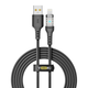 Кабель для зарядки та обміну даними USB YOKI YK-CY23 CYBER Series USB/Lightning 12W (2.4A/5V) 2m Чорний - зображення 1
