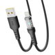 Кабель для зарядки и обмена данными USB YOKI YK-CY23 CYBER Series USB/Lightning 12W (2.4A/5V) 1.2m Черный - изображение 8